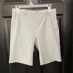 Vineyard Vines performance gray shorts.